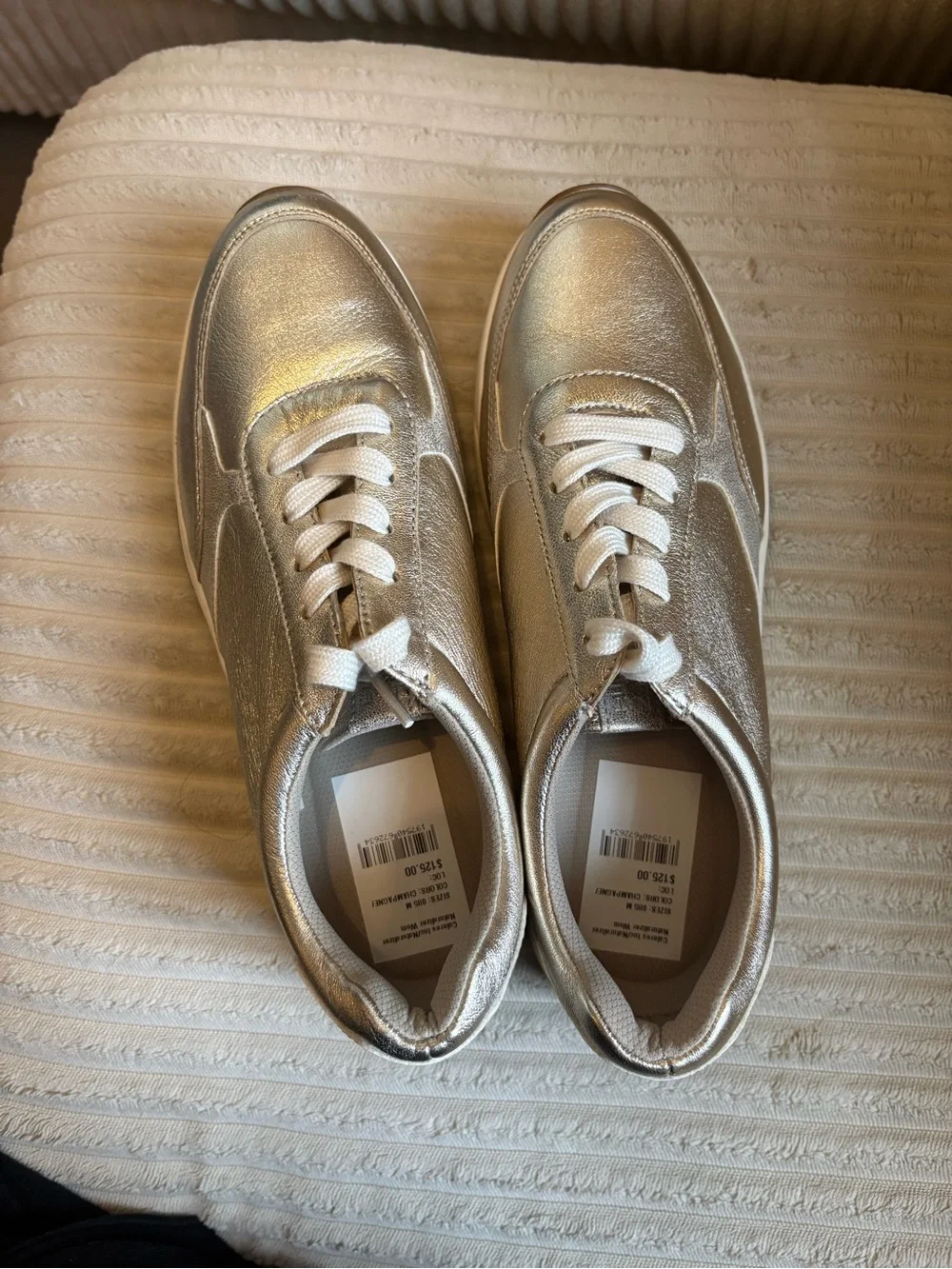 Metallic Gold Women's Casual Sneakers - Macy’s 8.5